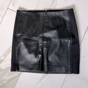 NWT White House Black Market Faux Leather Skirt